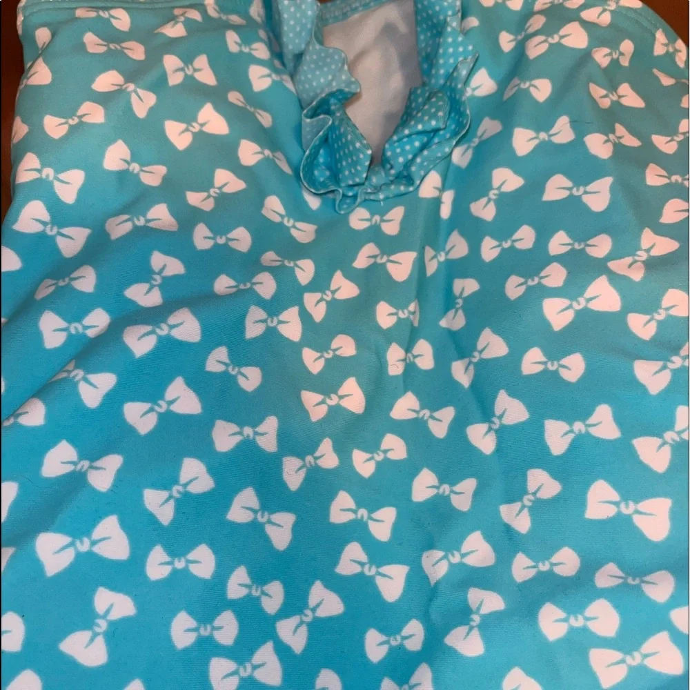 H&M Toddler Girls Bow One Piece Swimsuit Sz 2-4Y